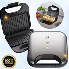 Sanduicheira Elétrica Electrolux Efficient Grill Chapa Antiaderente Inox Grill Churrasqueira ESG20