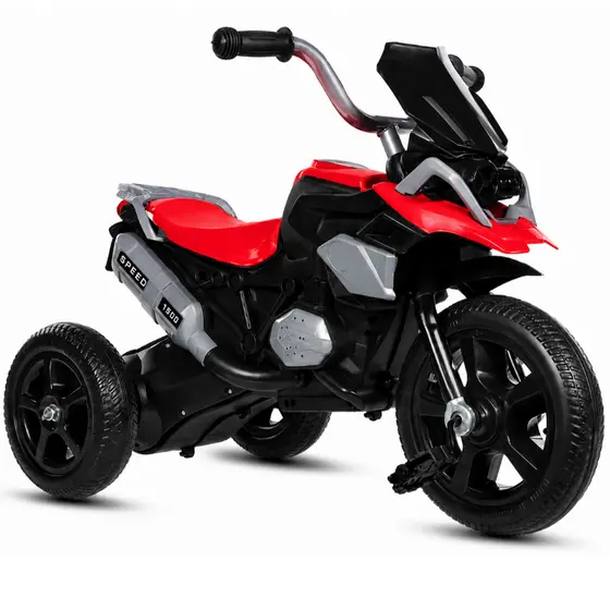 Triciclo Infantil Motoca de Passeio com Pedal 3 Rodas Mini Moto Brinquedo com Música Vermelho