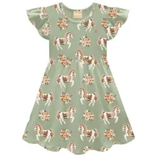 Vestido Milon Infantil Menina Estampa Horse