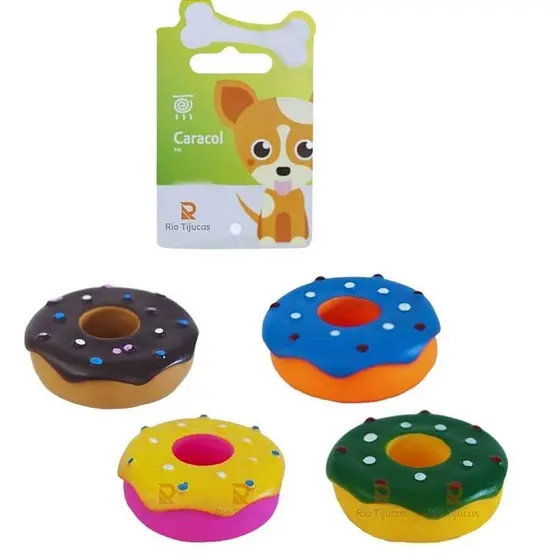 Mordedor Pet Vinil Donuts (cores sortidas)