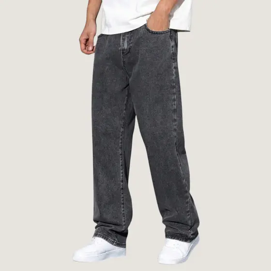 Calça Balão Calca Jeans Masculina Bag Boca Larga Streetwear