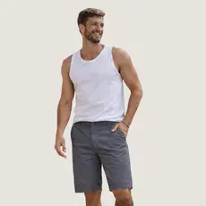 Bermuda Sarja 100% Algodão Leve Masculina Casual Confortável Cintura Ajustável Verão Dia a Dia Moda Premium
