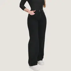 Calça Jeans Wide Leg Feminina Cintura Alta Pantalona 100% Algodão Moda Casual Elegante do 34 ao 46 Trend