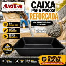 Caixa Plástica Uso Geral Para Argamassa Massa Corrida Construção 20L / 40L NOVATINTAS