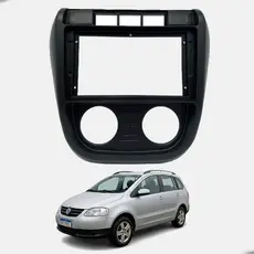 Moldura De Painel 2DIN Multimidia Dvd Volkswagen Spacefox 2006 Até 2010