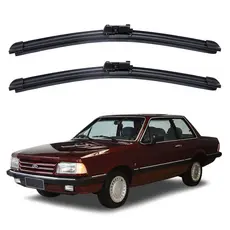 Par Palhetas Limpador Parabrisa Para Carro Ford Del Rey 1981 - 1991 Kit