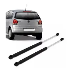 Par Amortecedor Tampa Traseira Porta Malas Polo Hatch 2003 Até 2015