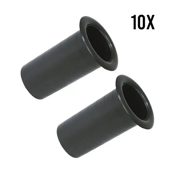 Kit 10 Dutos Aero 2 Pol. ABS Caixa Acústica Selada Subwoofer Ventilação Som Grave