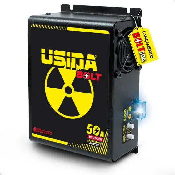Fonte Automotiva Usina Spark Bolt 50A Bivolt