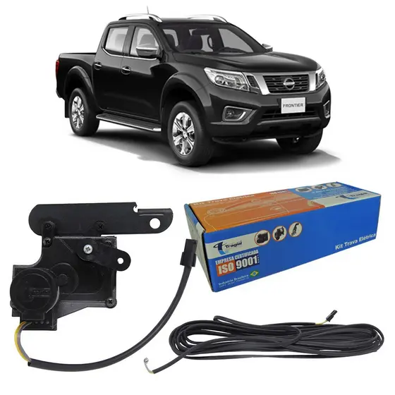 Trava Elétrica Caçamba Nissan Frontier 2017-2021, 12V, Controle Original, Fácil Instalação