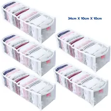 Kit 5 Colmeia Organizadora P para Calcinha Cueca Meia Roupas Intimas Body Rn de Gaveta Cômoda