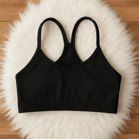Top Cropped Nadador Preto– Alças Finas, Estilo Único, Perfeito para Academia | Pronta Entrega