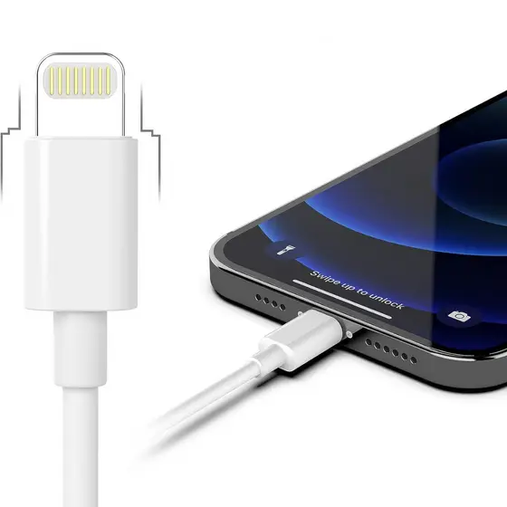 Cabo Compatível Com iPhone Carregamento Rápido Turbo USB 1 Metro