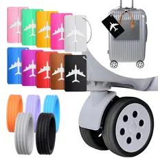 Tag Identificador Etiqueta Para Mala Kit C/ 8 Un Protetores De Rodas Bagagem Viagem