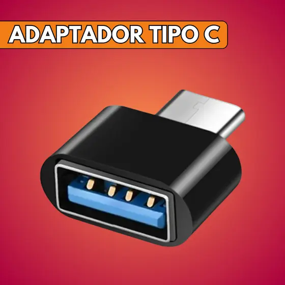 Adaptador OTG Mini Tipo C Macho Para Fêmea USB Conversor Celular