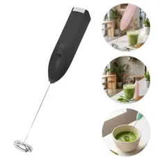 Misturador Mini Mixer Elétrico Portátil Mistura Bebidas Ovos + 2 Pilhas