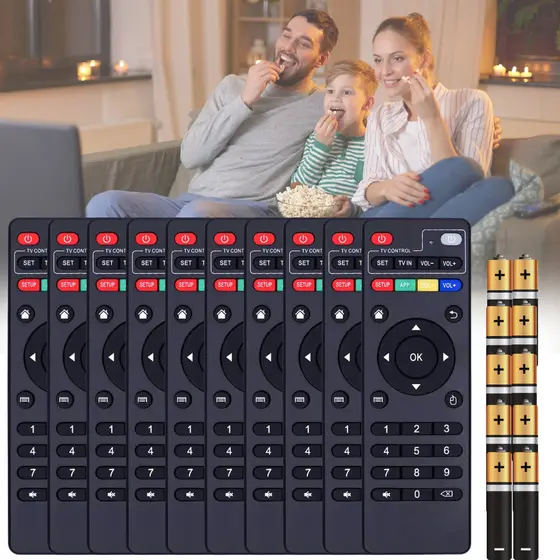 Kit 10 Unidades Controle Remoto Para Tv Botões Inteligentes Box Aparelho