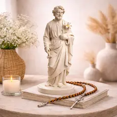 São José 15cm Escultura Religiosa Católica Decoração Fé Presente  Alta Qualidade
