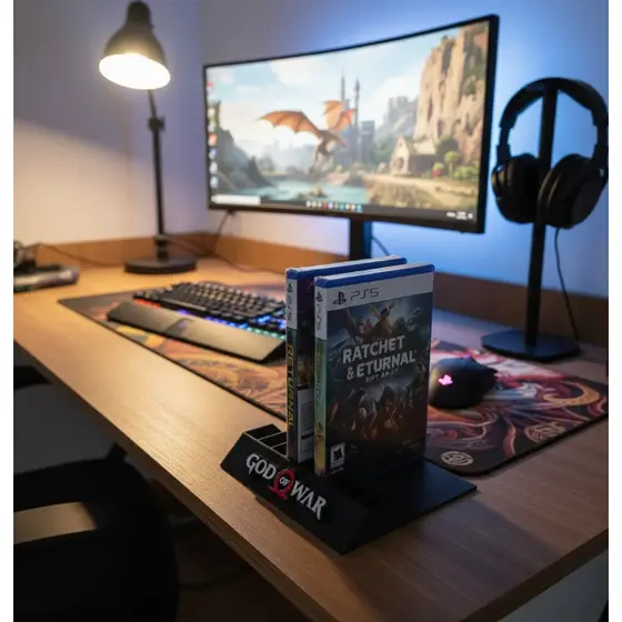 Suporte Case Para Jogos Playstation 4/5 Ps5 God Of War