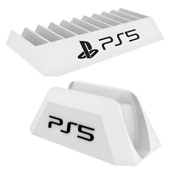 Kit Suporte Organizador Para 10 Jogos E Porta Controle Ps5