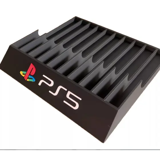 Suporte Case Jogos Playstation 5 PS5 - Com Logo Colorido