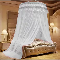 Mosquiteiro Cortinado de Teto de Casal Gigante Cama Box e Queen