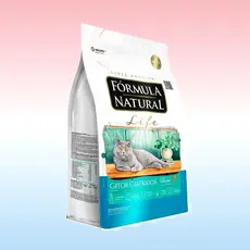 Ração Seca Fórmula Natural Life Gatos Castrados Sabor Salmão 10,1 KG Adimax