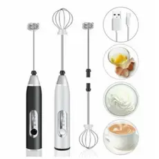 Batedor Misturador Mixer Elétrico para Bebidas Leite Café Clara de Ovos 2 em 1 Utensílios de Cozinha
