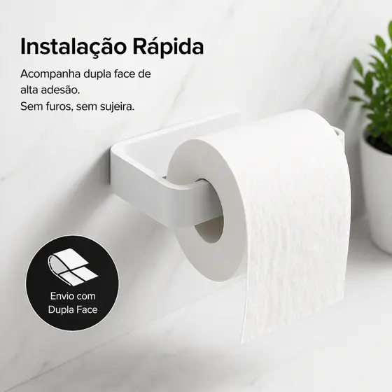 Suporte para Papel Higiênico Suporte Pra Papel Higiênico Resistência Compacto