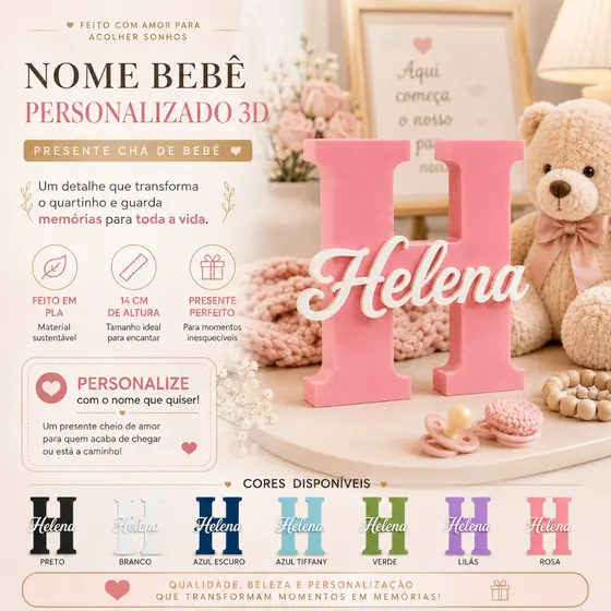 Penteadeira Infantil Borboleta Enfeites Bebê