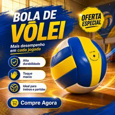 Bola de Vôlei Infantil 63cm Colorida Vinil Leve Resistente para Brincar Crianças +3 Anos Sortida