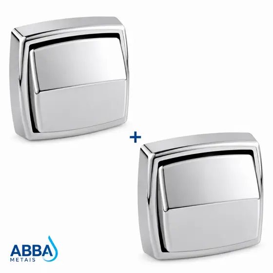 Kit 2 Acabamento Para Válvula De Descarga Deca Hydra Abs Cromado ABS