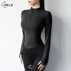 Novo Jaqueta De Proteção UV Feminina Camisas De Yoga Ginástica Slim