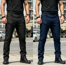 Calça Cargo Militar Masculino Tatica Rip Stop Prova de Vento e Água Calça Tática com Bolsos Múltiplos