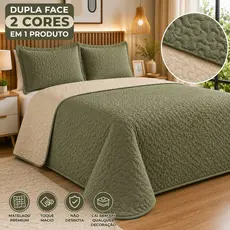 Kit Cobre Leito Dupla face Casal Queen Aconchegante 2,60x2,40 – Toque Suave e Sofisticado