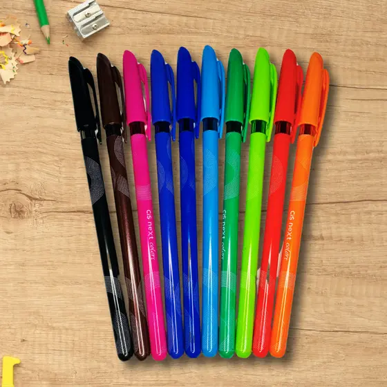 Kit 10 Canetas Esferográfica Next Colors  CIS
