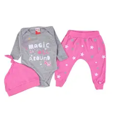 Conjunto Bebê Menina Tamanho Grande Estampa Magic - 03 Peças