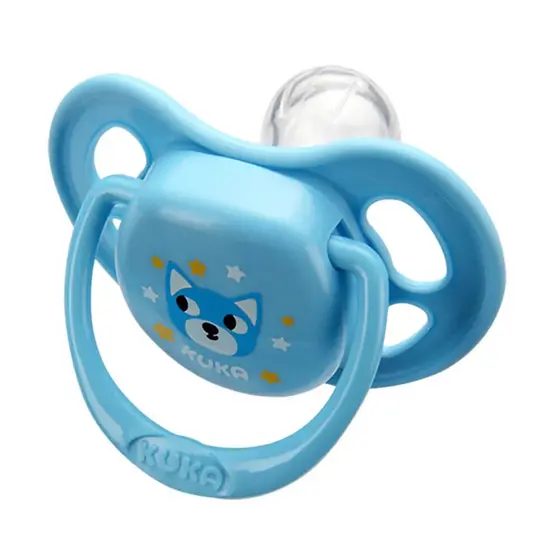 Chupeta Kuka Smart Em Silicone  Azul - Tamanho 01