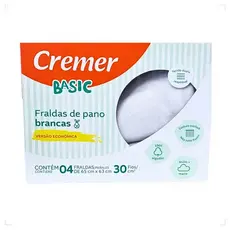 Kit Fralda De Pano Cremer Basic - 04 Peças