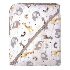 Toalha Com Capuz Incomfral Bublim Soft Estampa Girafa