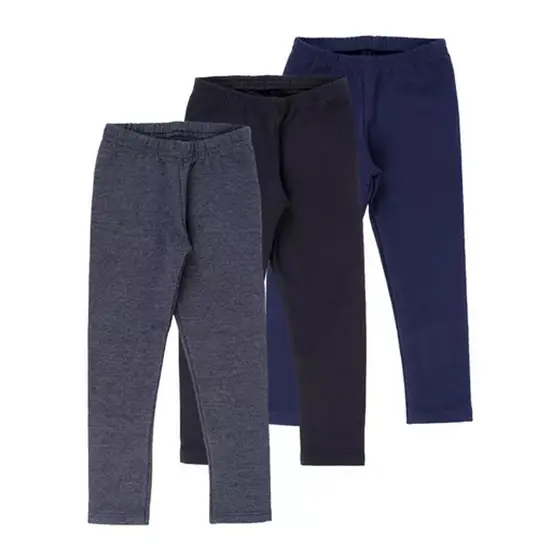 Kit Calça Legging Infantil Kyly 03 Peças 04 ao 08 Básica