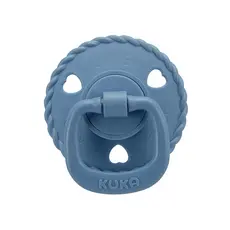 Chupeta Kuka Classic Bico Redondo Corações Tamanho 2 Azul
