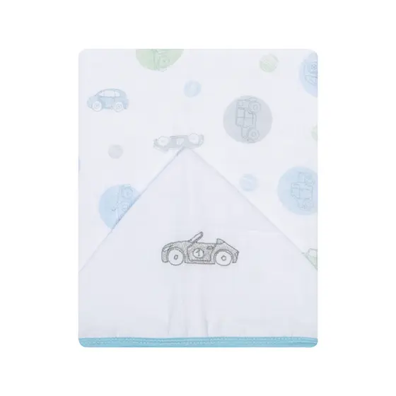 Toalha Fralda  Bebê Papi 1 Camada Soft Carro 100% algodão