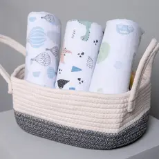 Kit Cueiro Bebê Papi Soft Estampa Dinossauro 3 Peças 80cm x 80cm