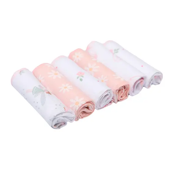 Pano De Boca Papi Em Soft Estampas Femininas Sortidas 6 Peças