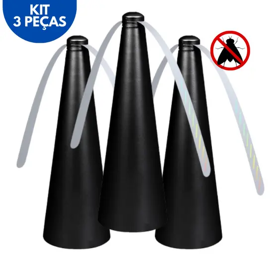 Kits 2/3/4 Espanta Mosca Ventiladores Repelente de Mosquitos e Insetos para Mesa Área Externa Silencioso