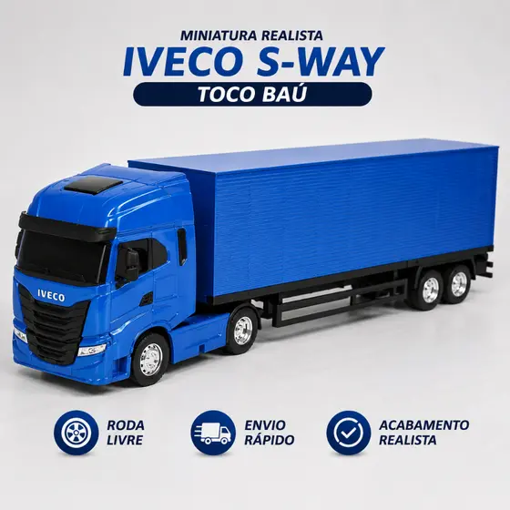 Caminhao Carreta Bau Grande Infantil S Way Brinquedos Usual