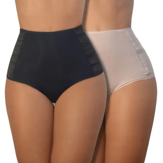 Kit 2 Calcinha Cinta Modeladora de Alta Compressão Reduz Medidas Afina Cintura Barriga Promoção barata grande aperta