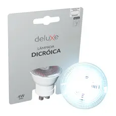 Lampada Led Dicróica MR16 8w 6500k Branco Frio GU10 110v/220v Ip20 Branco Cod: 350031376 Deluxe By Avant