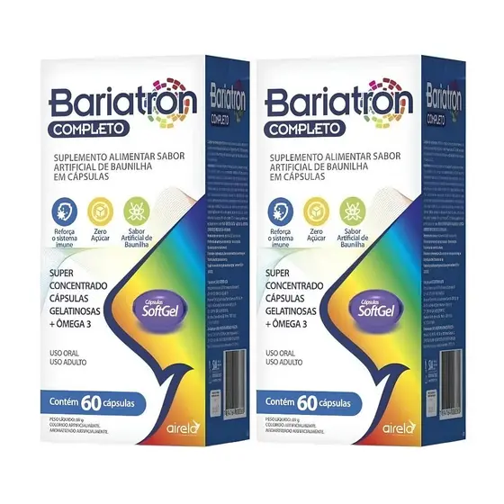 2x Bariatron Completo + Ômega 3 60 Cápsulas - Airela